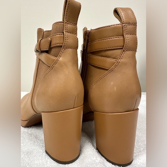 Vionic Nella Women's Boots Size 8 Napa Tan Leather Comfort Platform Booties - Picture 8 of 9